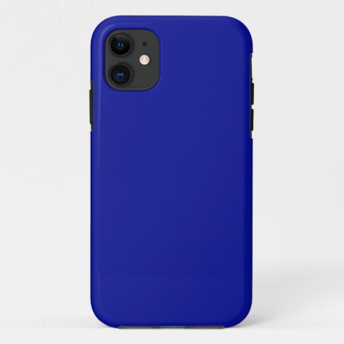 Cadmium Blue Solid Color iPhone 11 Case