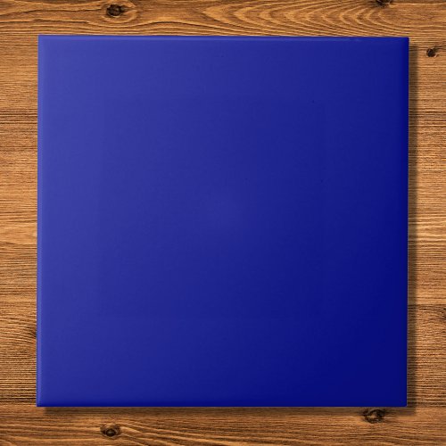 Cadmium Blue Solid Color Ceramic Tile