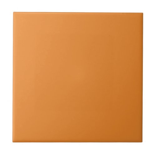 Cadmium Orange Solid Color Ceramic Tile