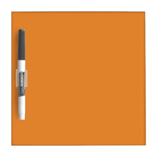 Cadmium Orange Solid Color Dry Erase Board