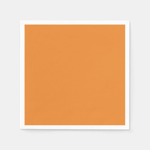 Cadmium Orange Solid Color Napkins