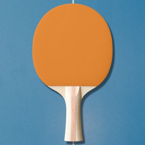 Cadmium Orange Solid Color Ping Pong Paddle