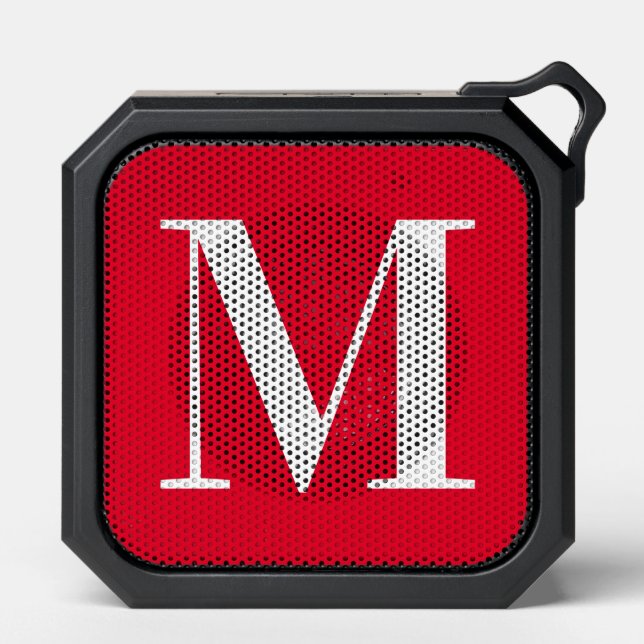 Cadmium Red Solid Color Custom Bluetooth Speaker (Front)