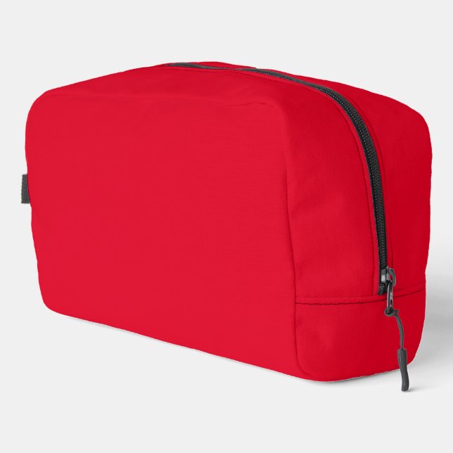 Cadmium Red Solid Color Dopp Kit (Right Corner)