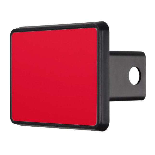 Cadmium Red Solid Color Hitch Cover (Left)