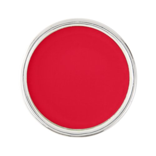 Cadmium Red Solid Color Lapel Pin