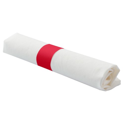 Cadmium Red Solid Color Napkin Bands
