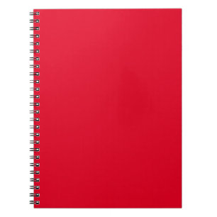 Cadmium Red Solid Color Notebook