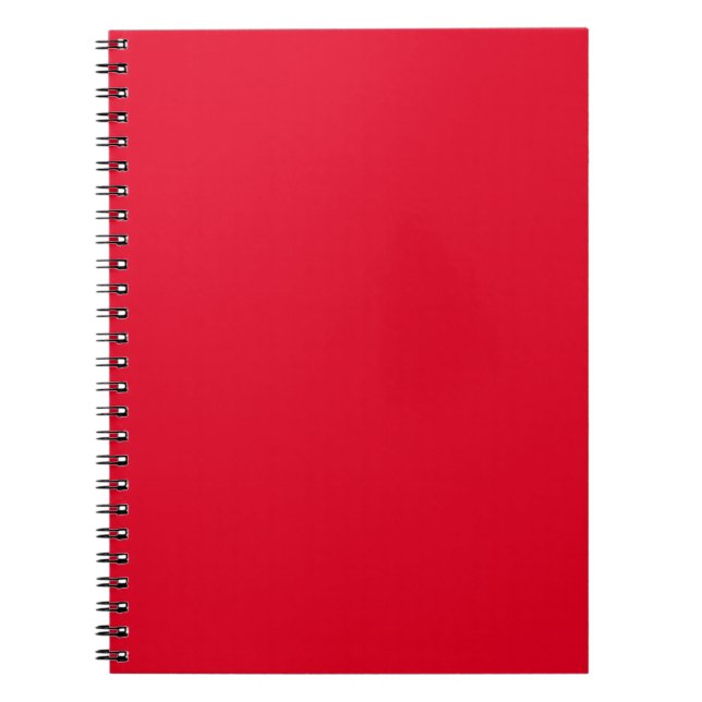 Cadmium Red Solid Color Notebook (Front)