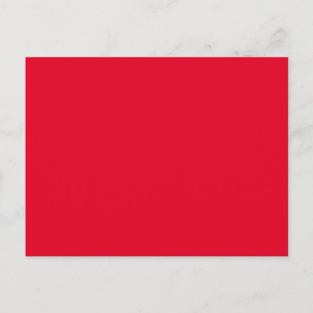 Cadmium Red Solid Color Postcard (Front)