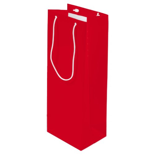 Cadmium Red Solid Color Wine Gift Bag