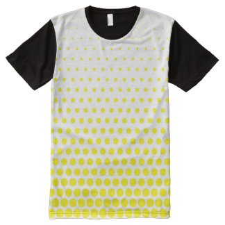 Men's Yellow Polka Dot T-Shirts | Zazzle