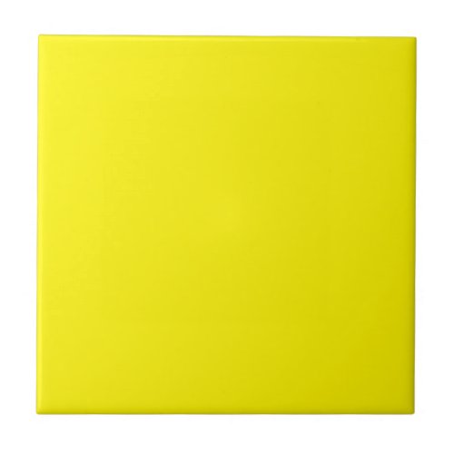 Cadmium Yellow Solid Color Ceramic Tile