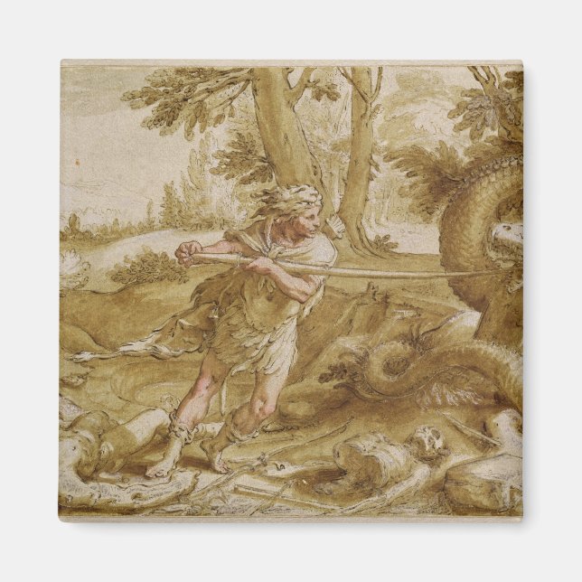 Cadmus about to attack a Dragon Magnet (Front)