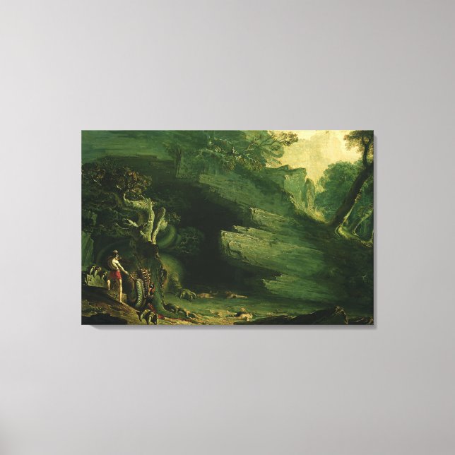 Cadmus and the Dragon Canvas Print (Front)