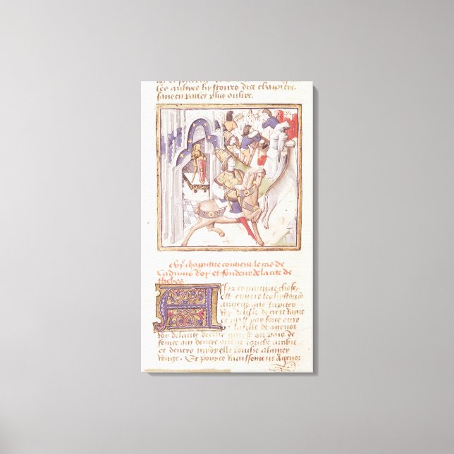 Cadmus, founder of Thebes Canvas Print (Front)