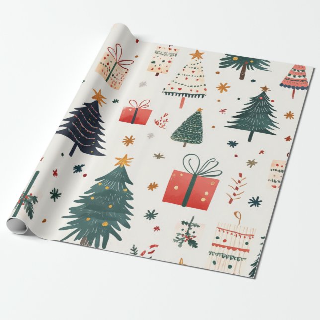 Cadopter Christmas Wrapping Paper (Unrolled)