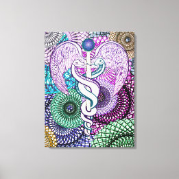 Caduceus Alchemy Canvas Print
