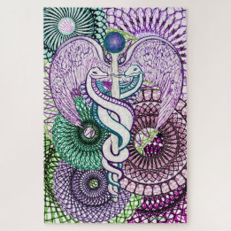 Caduceus Alchemy Jigsaw Puzzle