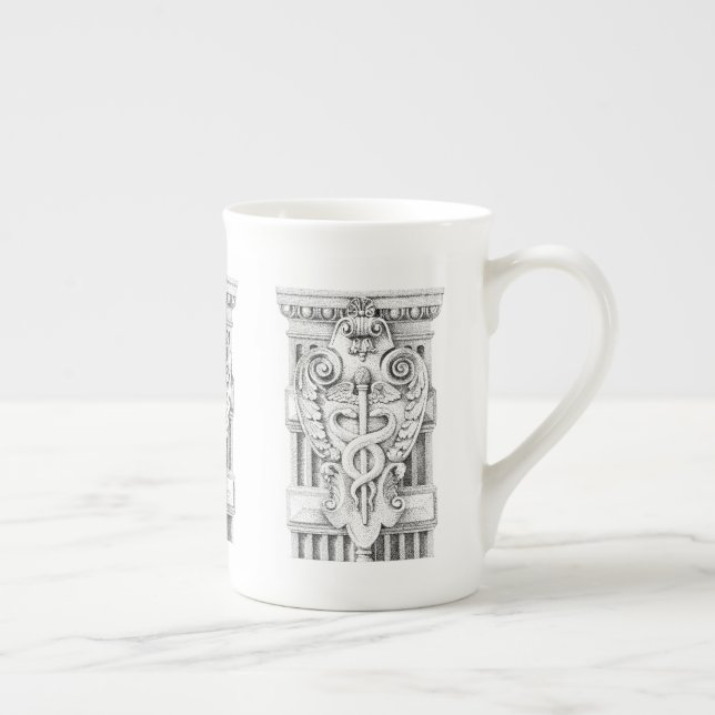 CADUCEUS Bone China Mug (Right)