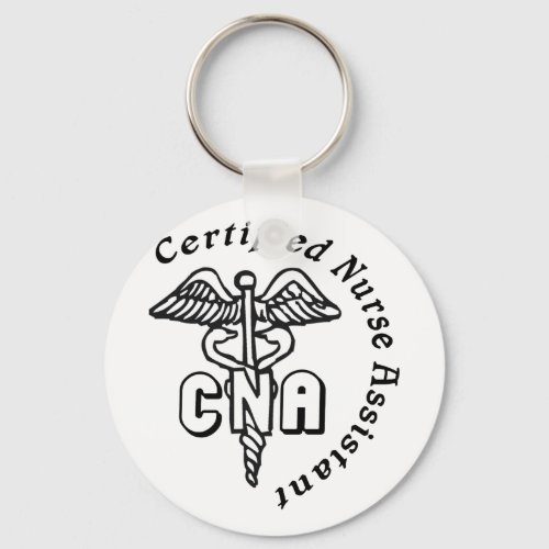 CADUCEUS CNA CERTIFIED NURSE ASSISTANT KEYCHAIN