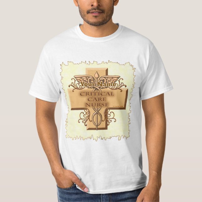 Caduceus Critical Care Nurse T-Shirt (Front)