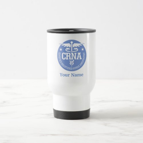 Caduceus CRNA gift ideas Travel Mug