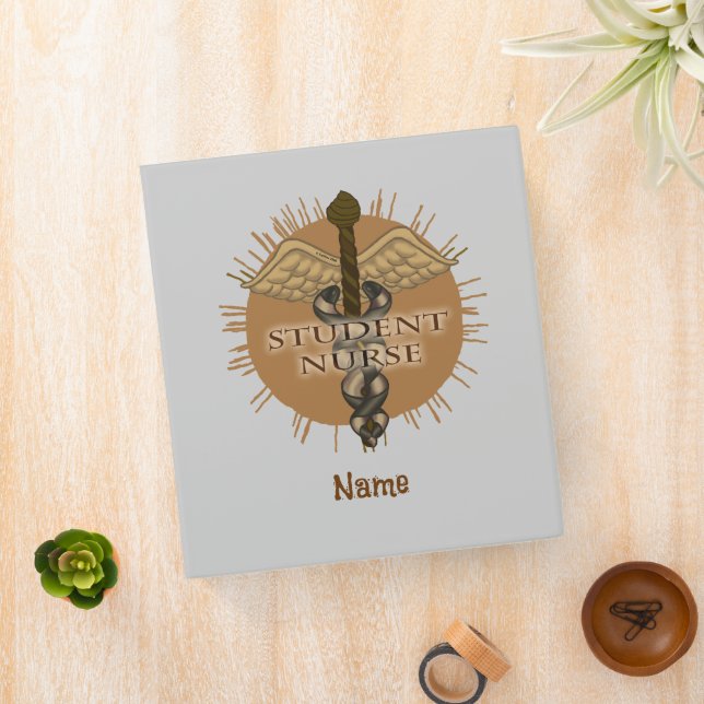 Caduceus custom Student Nurse  Binder (In Situ)