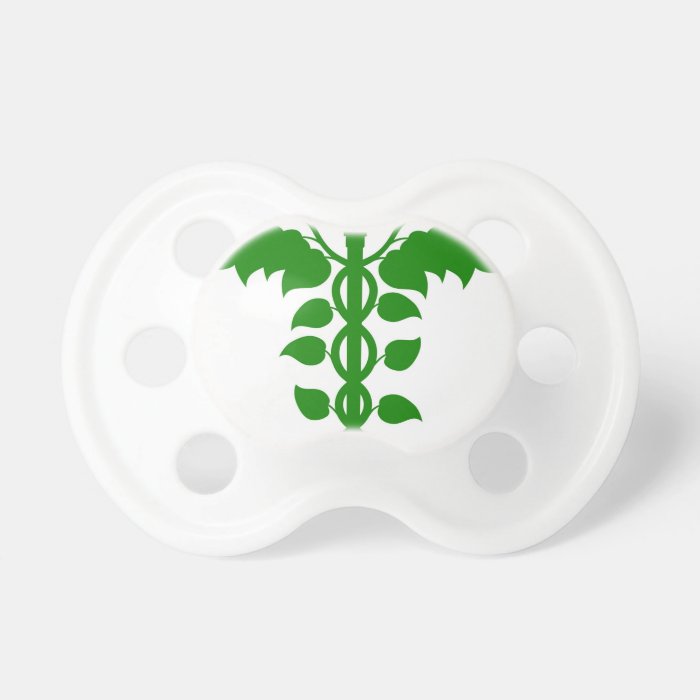 Caduceus DNA or holistic medicine concept Pacifier