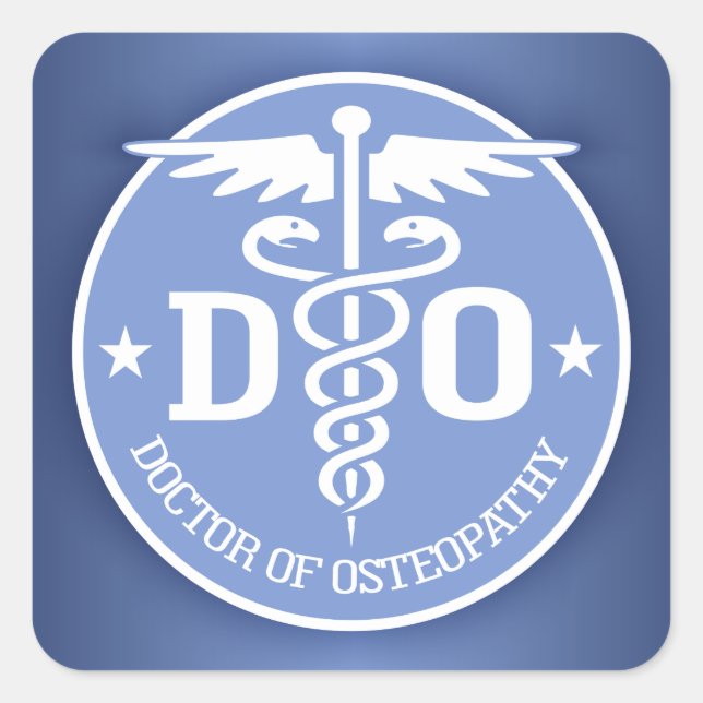 Caduceus DO 2 Square Sticker (Front)