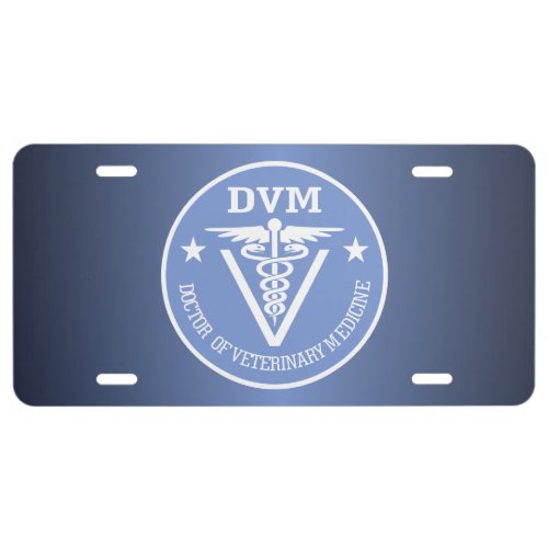 Caduceus DVM 2 License Plate