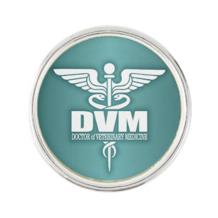 Caduceus DVM 3 Lapel Pin