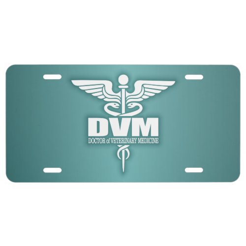 Caduceus DVM 3 License Plate