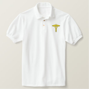 Caduceus Embroidered Polo Shirt