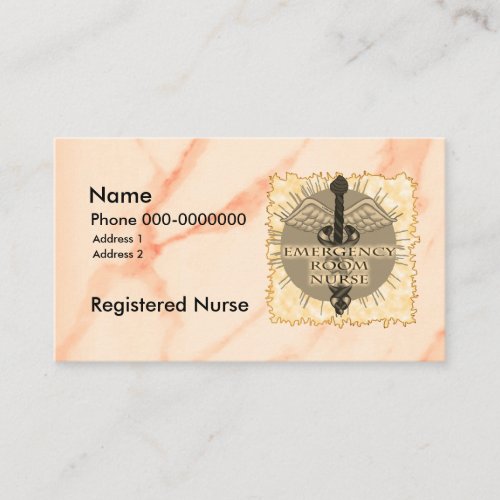 Caduceus ER Nurse Business Card
