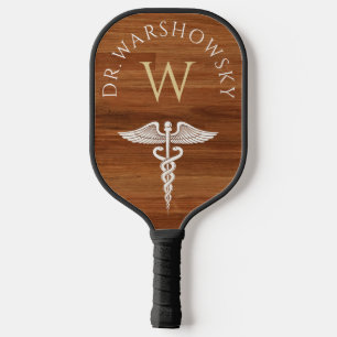 Caduceus Gift for Doctors, Nurse, Medical Field Pickleball Paddle