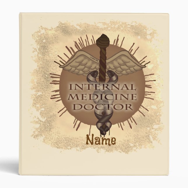 Caduceus internal medicine doctor binder (Front)