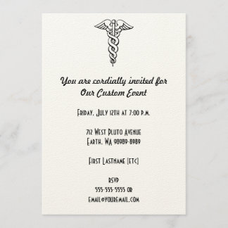 Caduceus Invitation