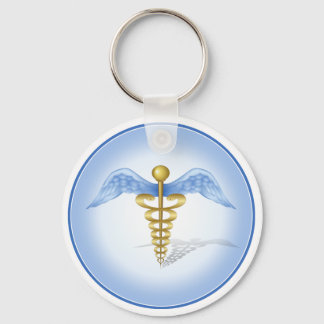 Caduceus Keychain