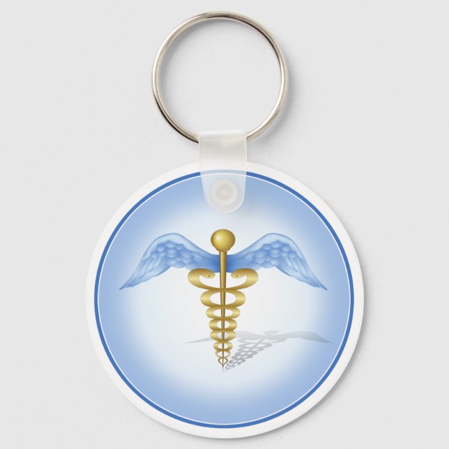 Caduceus Keychain (Front)