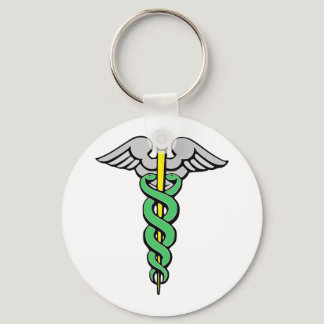 Caduceus Keychain