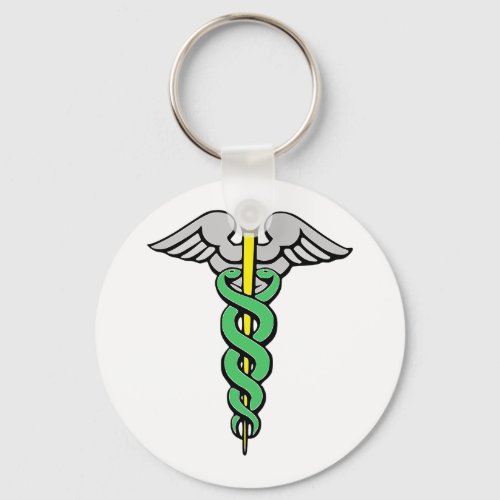 Caduceus Keychain