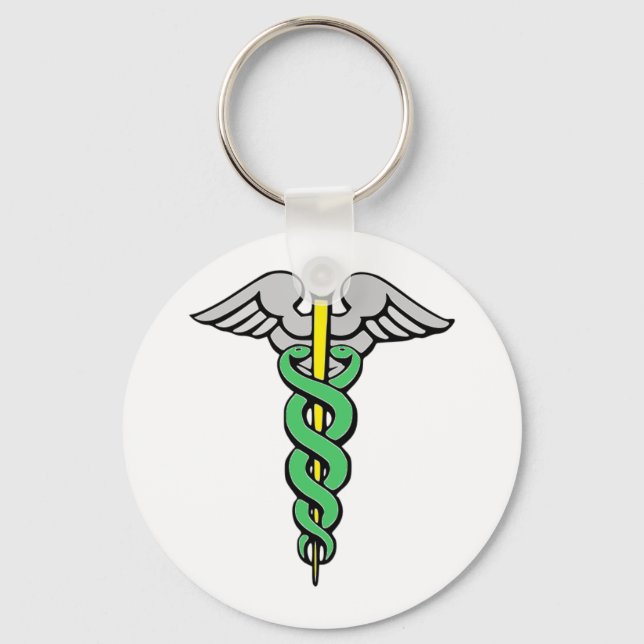 Caduceus Keychain (Front)