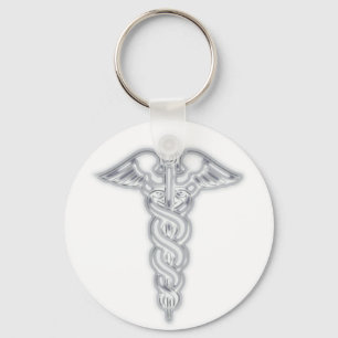 Caduceus Keychain