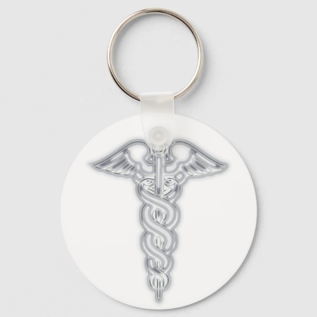 Caduceus Keychain (Front)