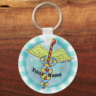 Caduceus Keychain