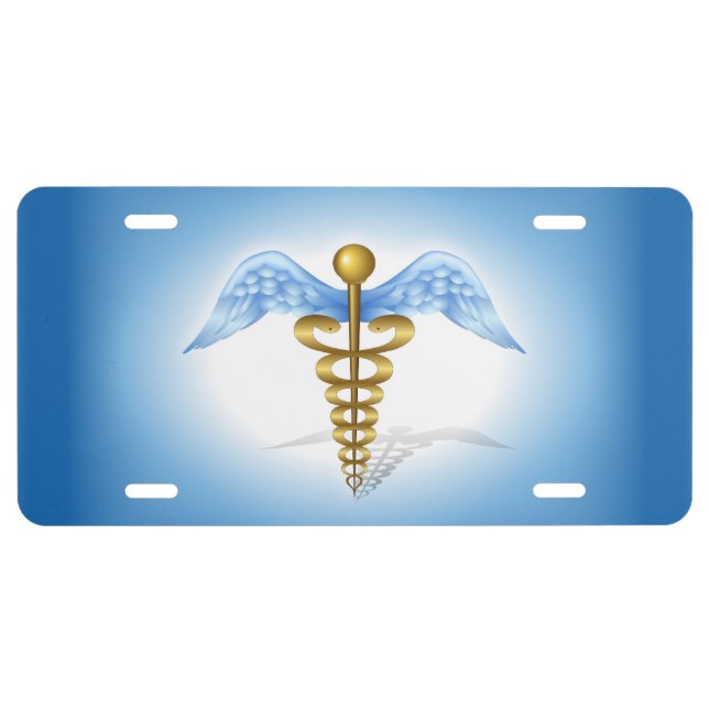 Caduceus License Plate (Front)