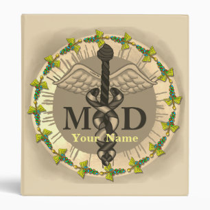 Caduceus MD Doctor binder