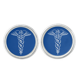 Caduceus Medical Cufflinks