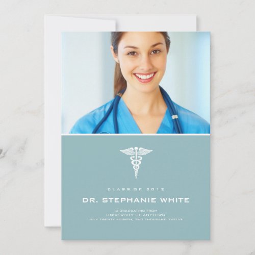 Caduceus Medical Graduation Invitation